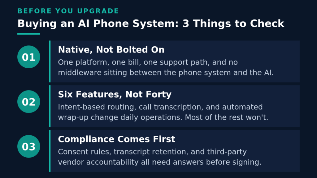 AI Phone System Buying Checklist for SMBs